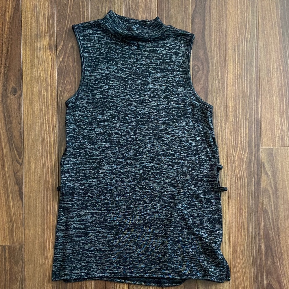 Freshman Black and Gray Sleeveless Tank Top